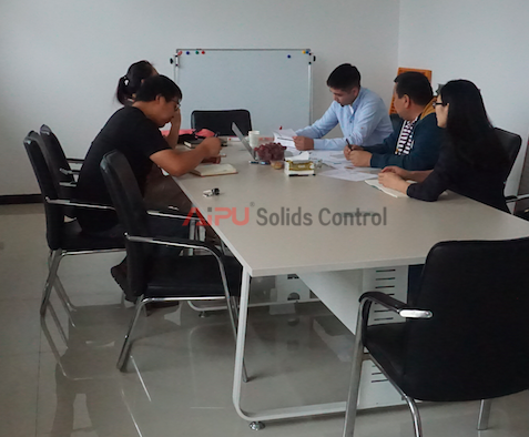 Drilling solids control equipment-clients visit
