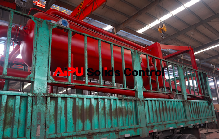 Mud gas separator and gas flame