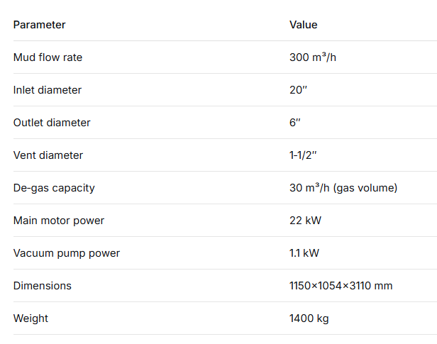 AIPU APLCQ300 Vertical Degasser