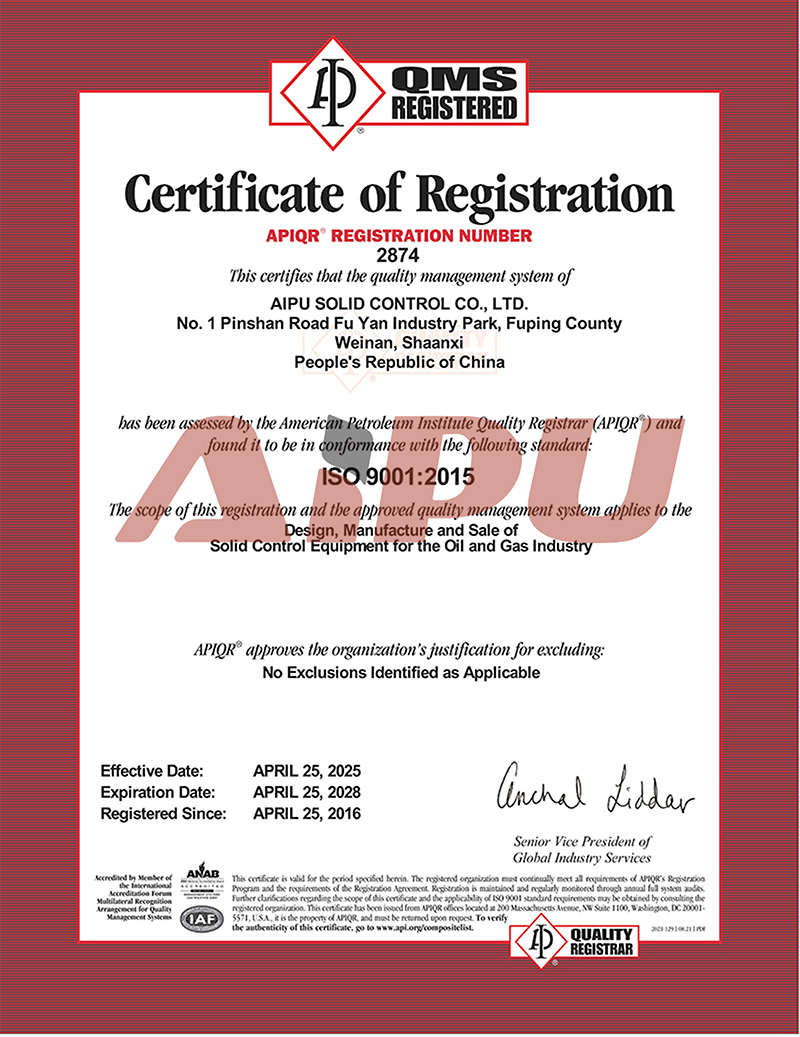 Certificate ISO