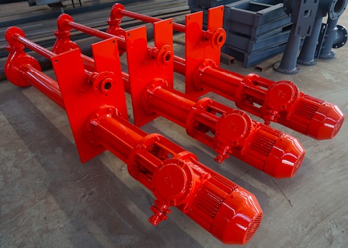 Submersible slurry pumps