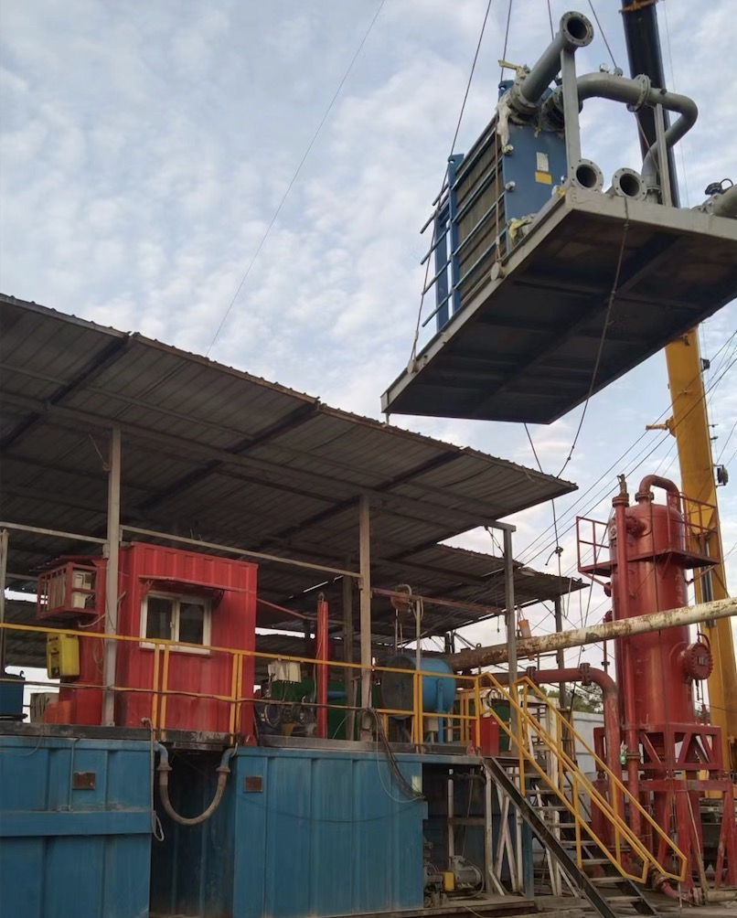 Mud cooling system feedback from oilfield